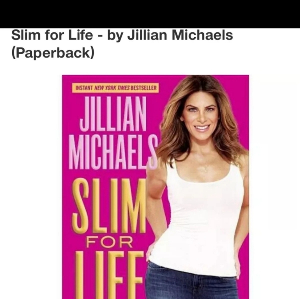 Slim For Life By jillian Michaels.Book With Journa